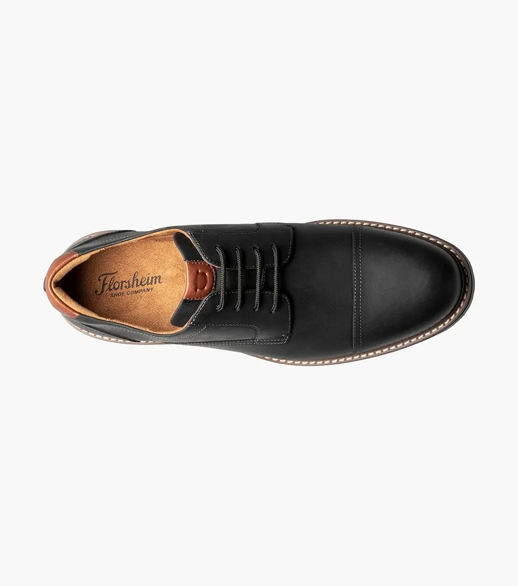 'Florsheim' Men's Norwalk Cap Toe Oxford - Black 3 'Florsheim' Men's Norwalk Cap Toe Oxford - Black - Image 3