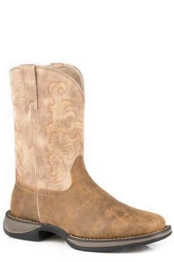 'Roper' Men's 11" Wilder II Western Square Toe Roper - Tan