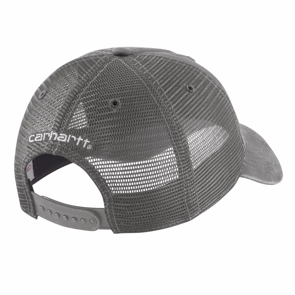'Carhartt' Men's Adjustable Canvas Mesh-Back Cap - Gravel 2 'Carhartt' Men's Adjustable Canvas Mesh-Back Cap - Gravel - Image 2