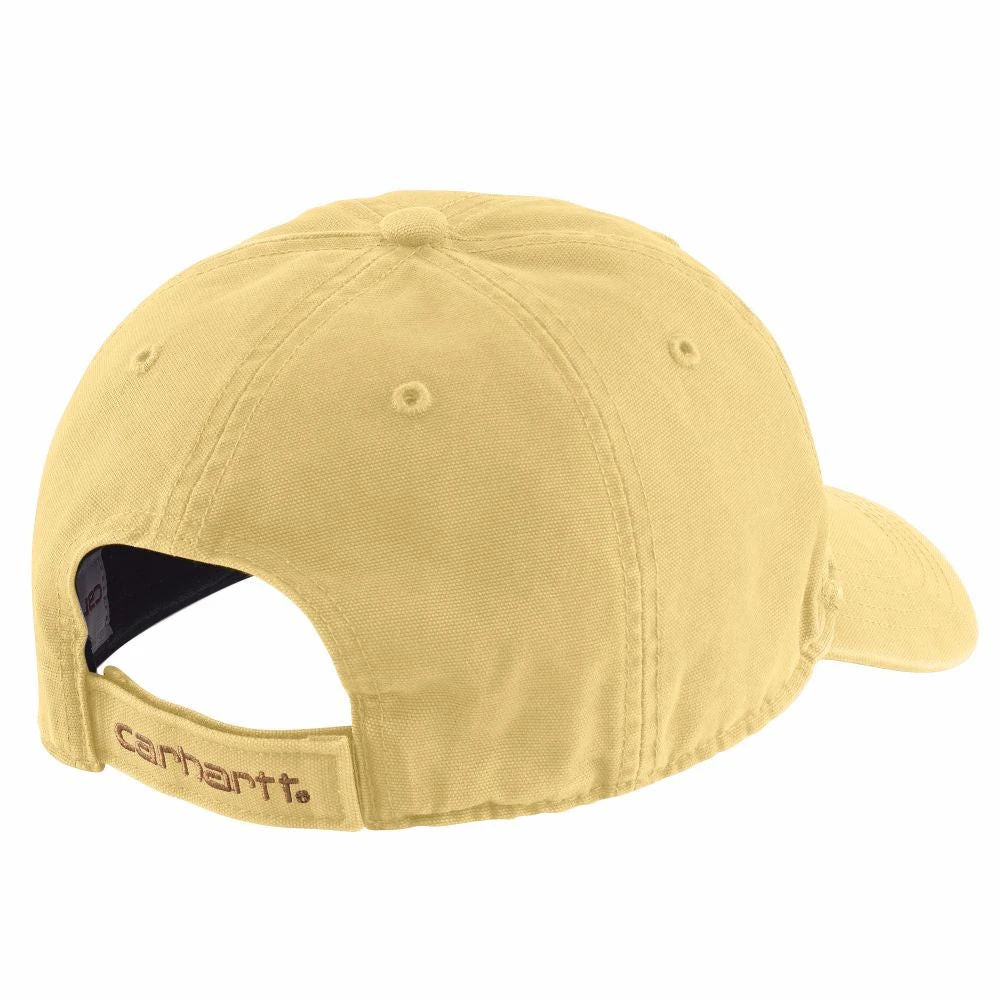 'Carhartt' Men's Adjustable Canvas Cap - Pale Sun 2 'Carhartt' Men's Adjustable Canvas Cap - Pale Sun - Image 2