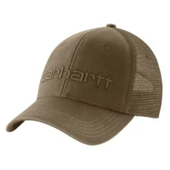 'Carhartt' Men's Canvas Mesh-Back Logo Graphic Cap - Light Brown