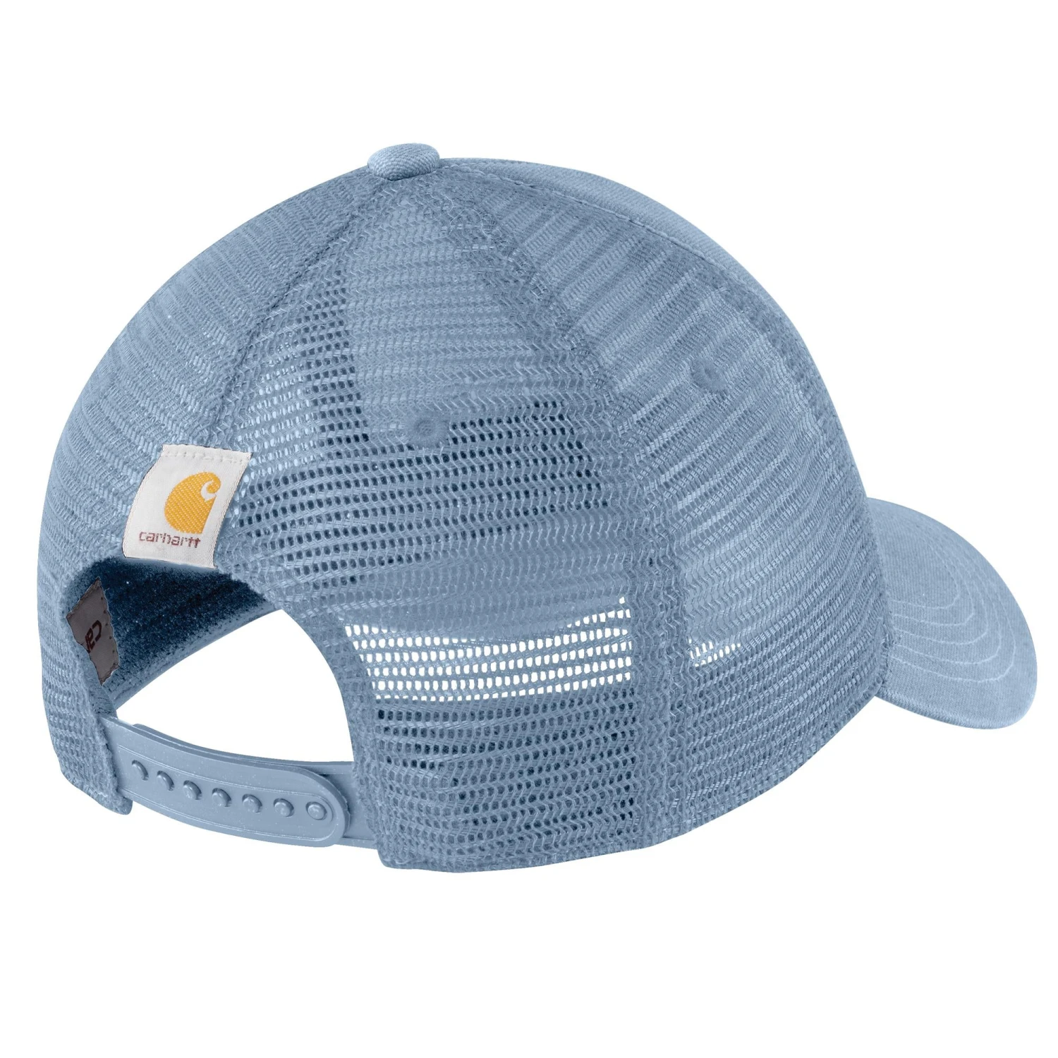 'Carhartt' Men's Canvas Mesh-Back Logo Graphic Cap - Alpine Blue 2 'Carhartt' Men's Canvas Mesh-Back Logo Graphic Cap - Alpine Blue - Image 2