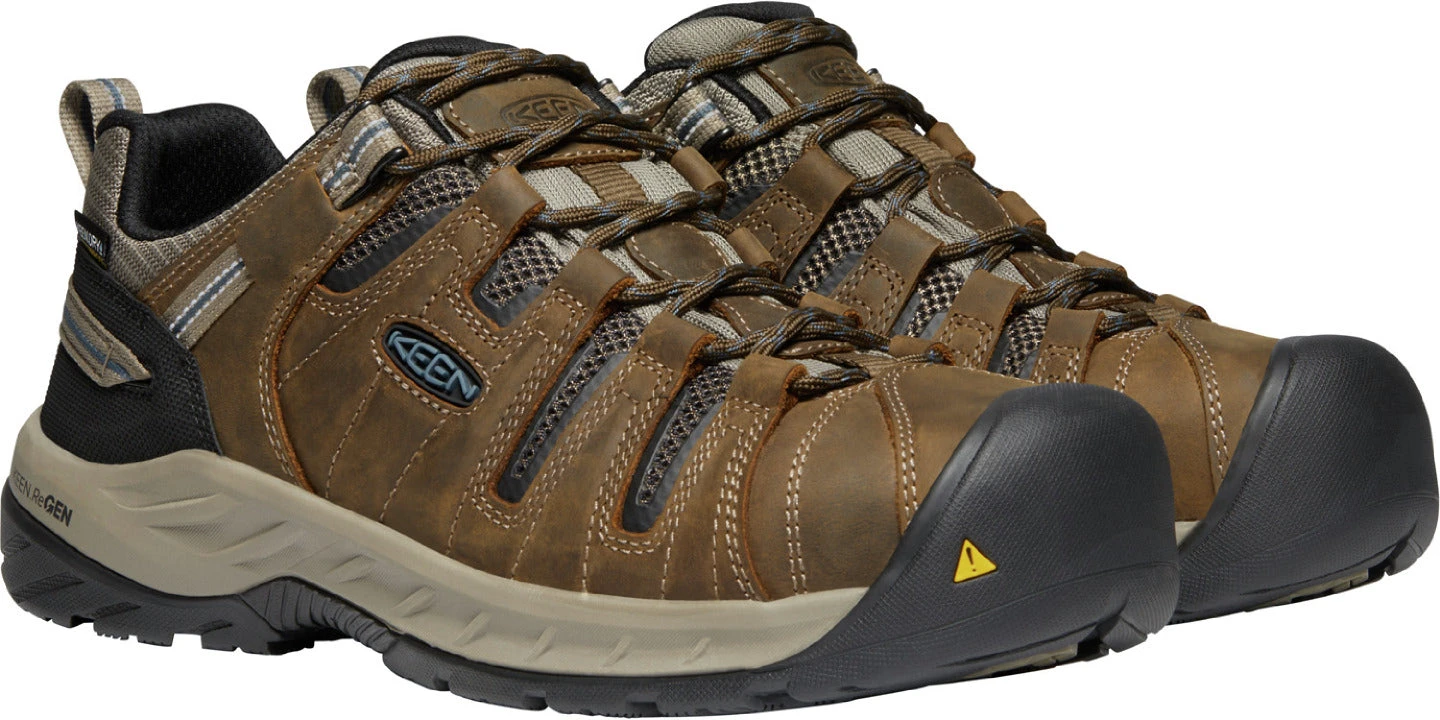 'Keen' Men's Flint II EH WP Steel Toe - Cascade Brown / Orion Blue 4 'Keen' Men's Flint II EH WP Steel Toe - Cascade Brown / Orion Blue - Image 4