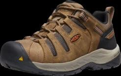 'Keen Utility' Men's Flint II EH Steel Toe - Shitake / Rust -Outland Style Shop 1023268 F3Q med 1024x1024@2x