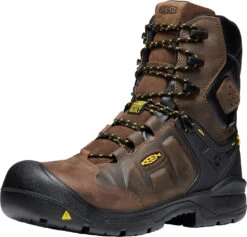 'Keen Utility' Men's 8" Dover EH WP Carbon Toe - Dark Earth / Black -Outland Style Shop 1024186 F3Q large 1024x1024@2x