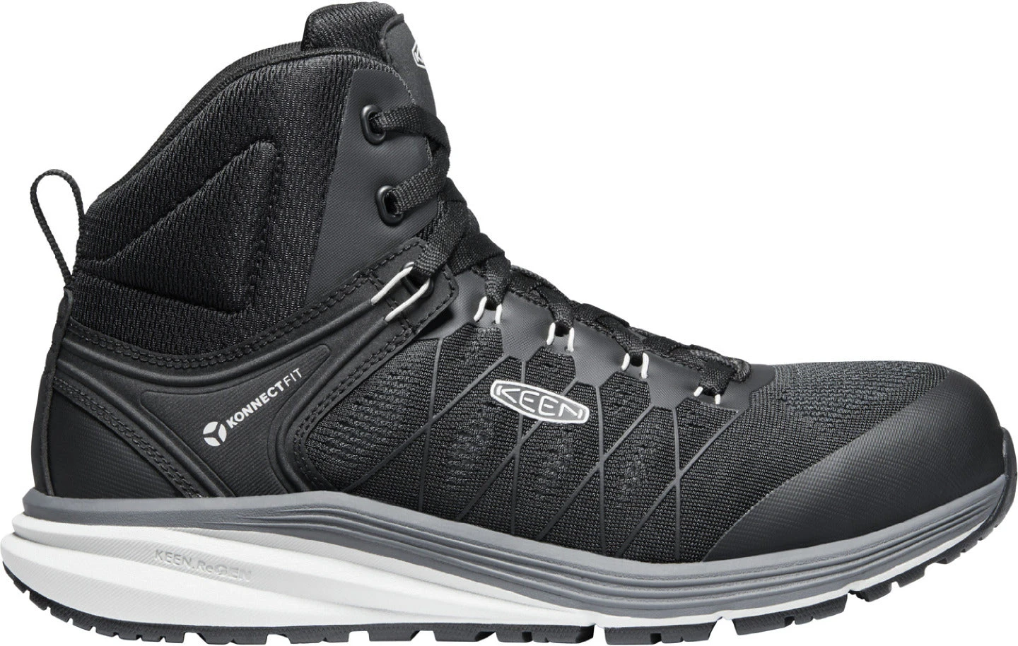 'Keen Utility' Men's Vista Energy EH Mid Hiker Carbon Toe - Vapor / Black 1 'Keen Utility' Men's Vista Energy EH Mid Hiker Carbon Toe - Vapor / Black