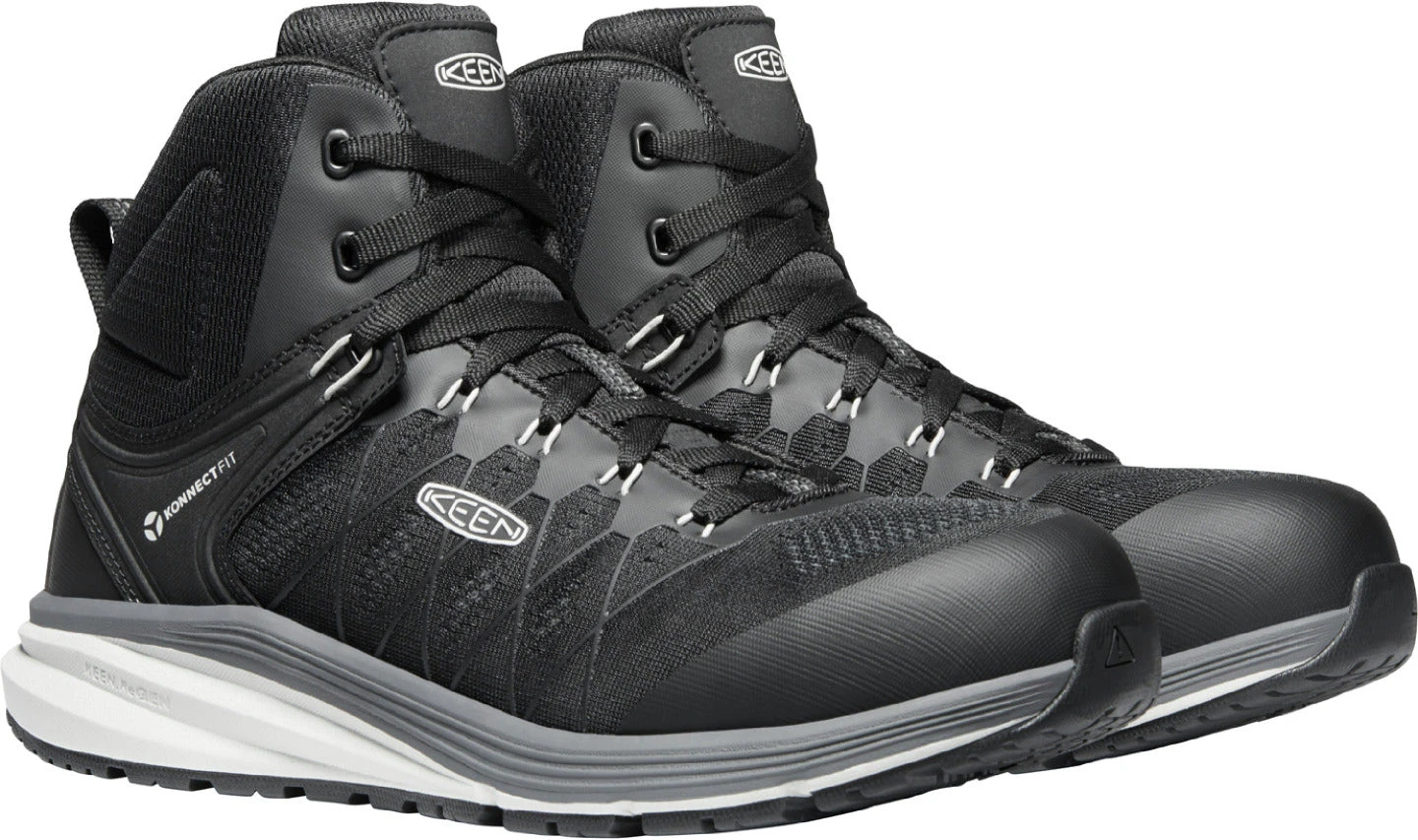 'Keen Utility' Men's Vista Energy EH Mid Hiker Carbon Toe - Vapor / Black 4 'Keen Utility' Men's Vista Energy EH Mid Hiker Carbon Toe - Vapor / Black - Image 4