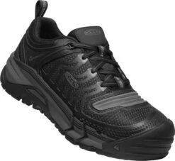 'Keen' Men's Kansas City Low KBF EH WP Carbon Toe - Black / Gunmetal -Outland Style Shop 1025577 3Q med 1024x1024@2x