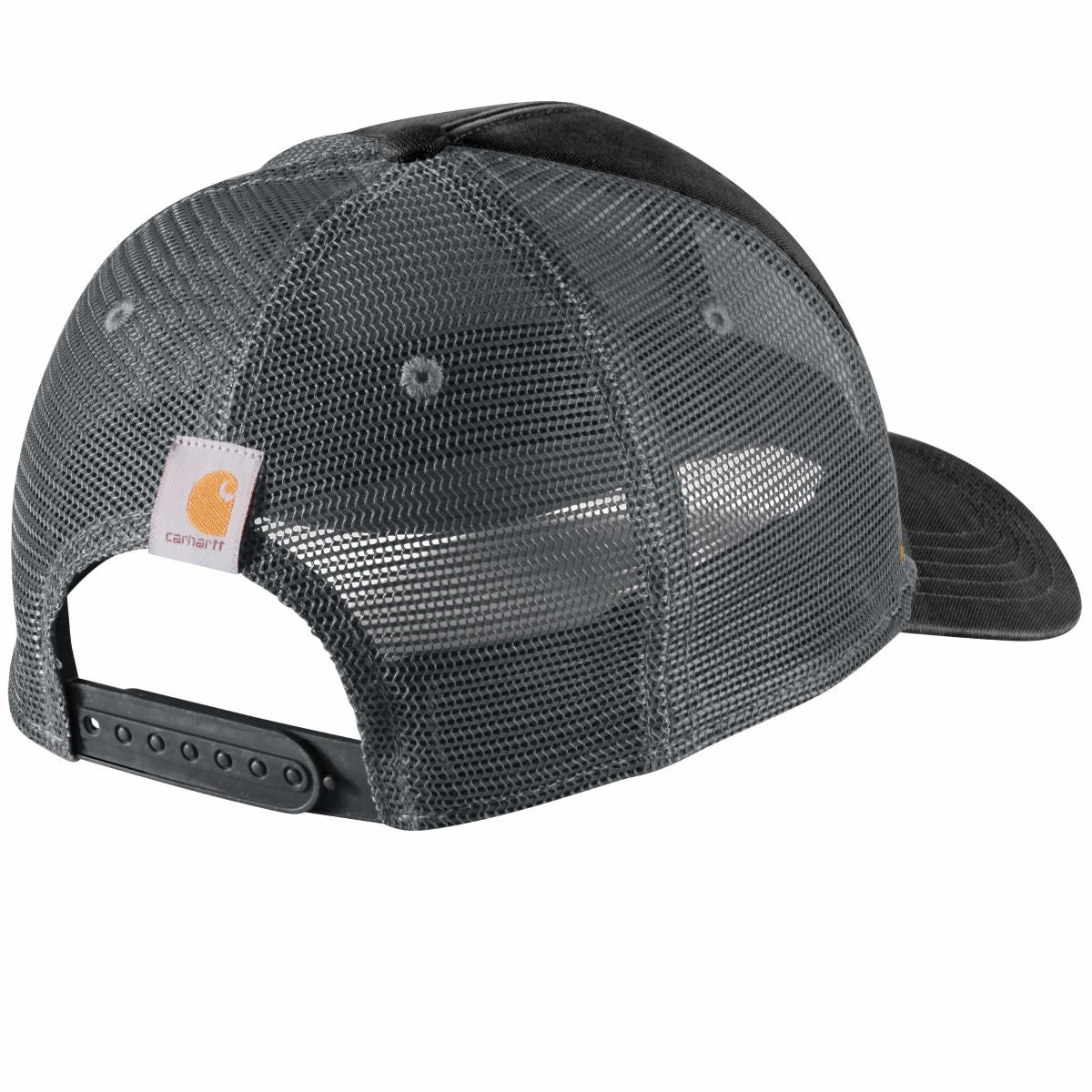 'Carhartt' Canvas Mesh Back Quality Graphic Cap - Black 2 'Carhartt' Canvas Mesh Back Quality Graphic Cap - Black - Image 2
