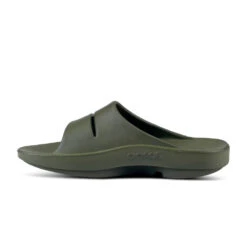 'OOFOS' Unisex OOahh Slide Sandal - Forest Green -Outland Style Shop 1100FORGREEN shot4 1024x1024@2x