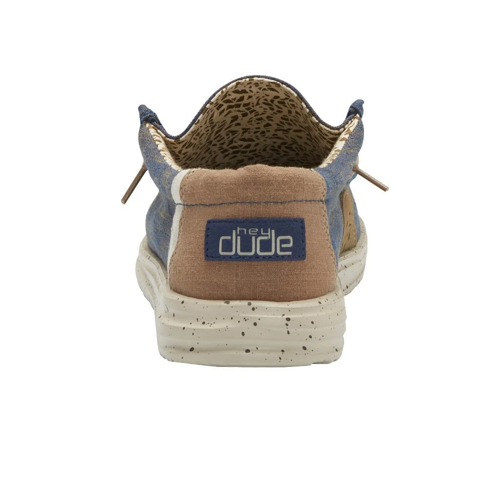 'Hey Dude' Men's Wally Free - Natural Blue 4 'Hey Dude' Men's Wally Free - Natural Blue - Image 4