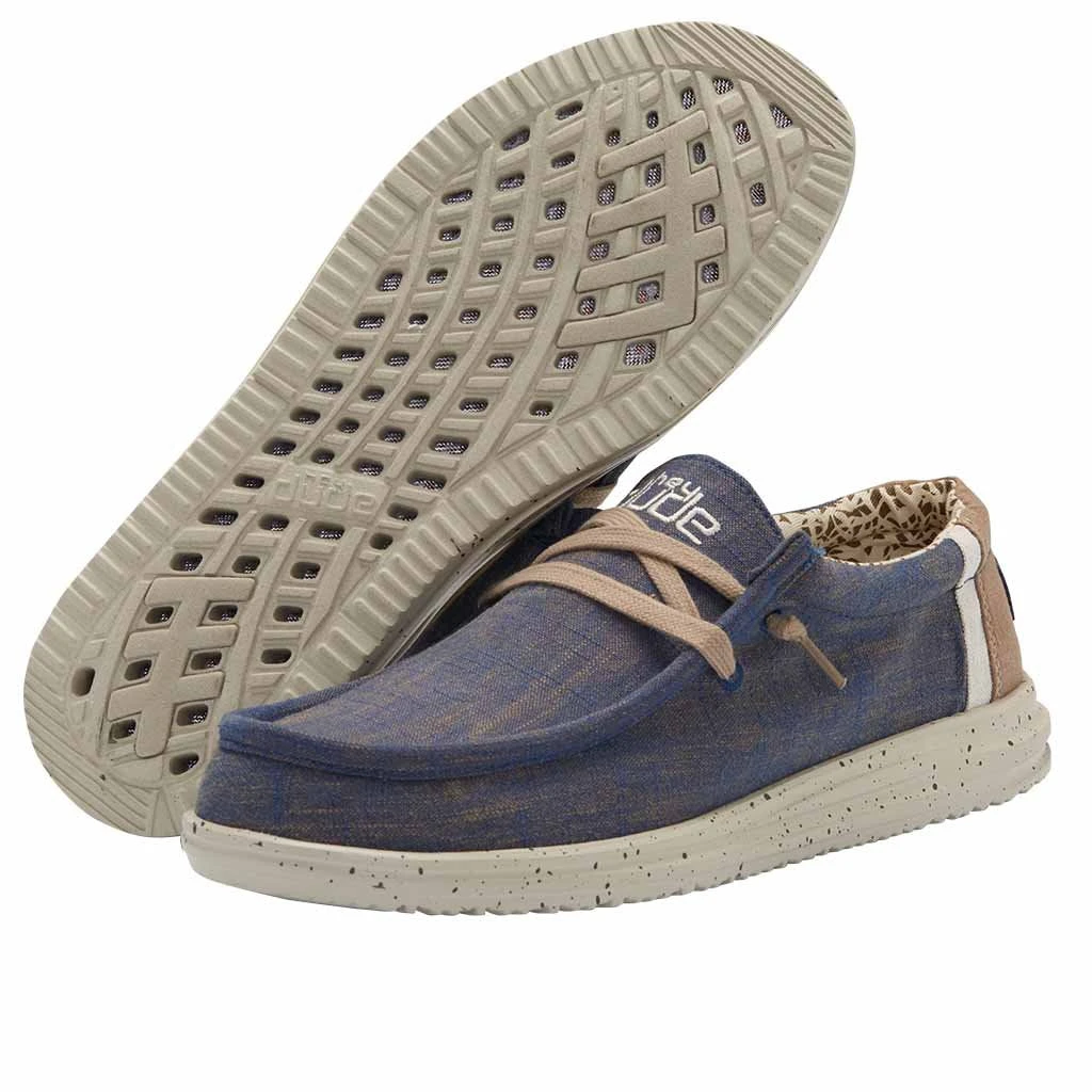 'Hey Dude' Men's Wally Free - Natural Blue 2 'Hey Dude' Men's Wally Free - Natural Blue - Image 2