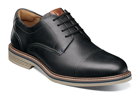 'Florsheim' Men's Norwalk Cap Toe Oxford - Black 1 'Florsheim' Men's Norwalk Cap Toe Oxford - Black