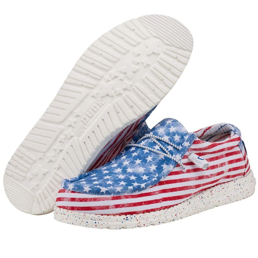 'Hey Dude' Men's Wally - Stars 'N Stripes 3 'Hey Dude' Men's Wally - Stars 'N Stripes - Image 3