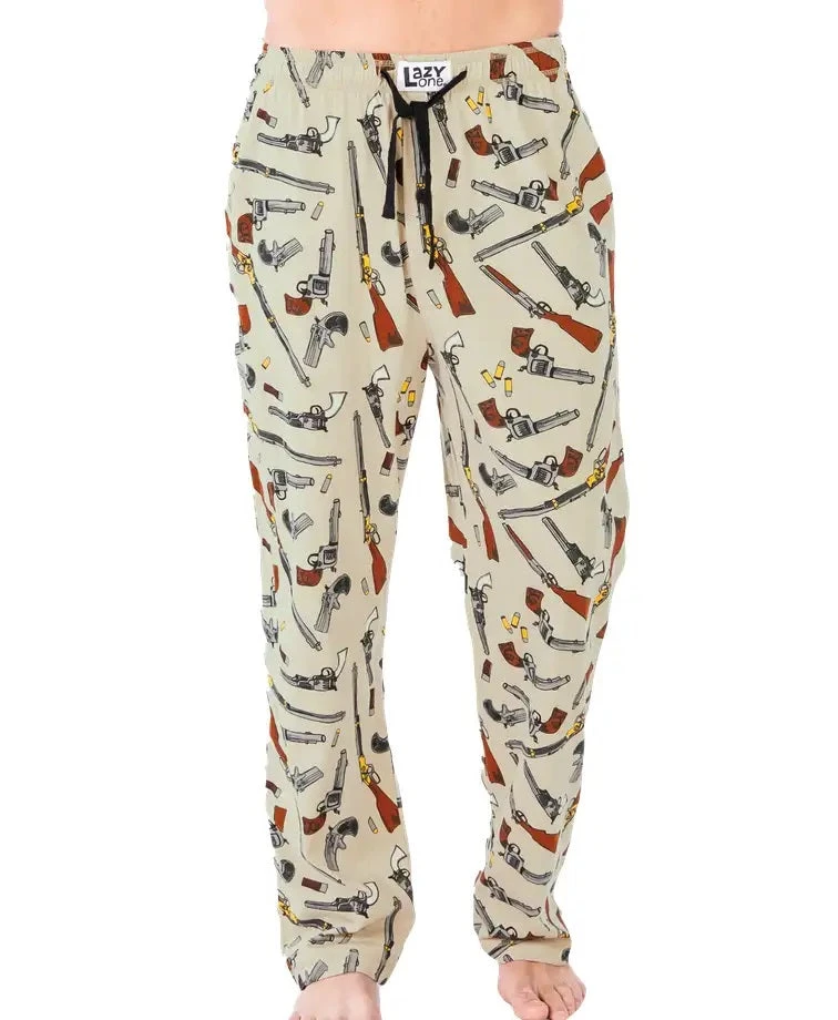 'Lazy One' Men's Old West Gun PJ Pant - Tan 1 'Lazy One' Men's Old West Gun PJ Pant - Tan