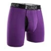 '2UNDR' Men's Swing Shift 6" Boxer Brief - Purple