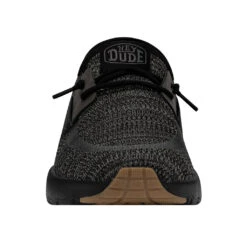 'Hey Dude' Men's Sirocco Sneaker - Black -Outland Style Shop 40140 0WM SIROCCO BLACKNIGHT RIGHTFRONT 1024x1024@2x