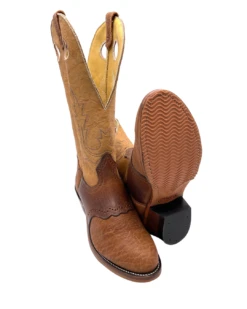 'Boulet' Men's 13" Buckaroo Western Round Toe - Cognac / Butterscotch -Outland Style Shop 41636 1 1024x1024@2x