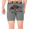 'Lazy One' Men's Barking Spider Boxer Brief - Grey