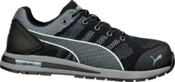 'Puma' Men's Elevate Knit ESD Comp Toe - Black / Gray / White -Outland Style Shop 643165 ELEVATE KNIT BLACK LOW 202 single 02 1024x1024@2x