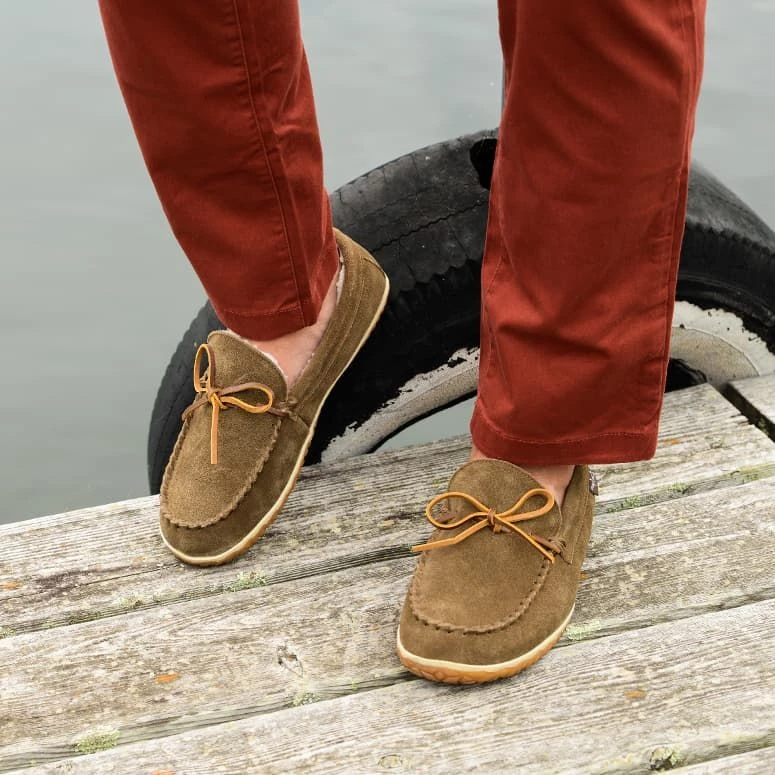 'Minnetonka' Men's Taft Slipper - Autumn Brown 6 'Minnetonka' Men's Taft Slipper - Autumn Brown - Image 6