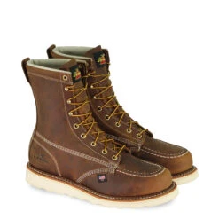 'Thorogood' Men's 8" American Heritage-Trail Crazyhorse MAXWear Wedge EH Safety Toe - Brown -Outland Style Shop 804 4478 1 1200x1200 b4e78cb9 ec1c 4ef3 9d8f 33fa077bb64e 1024x1024@2x