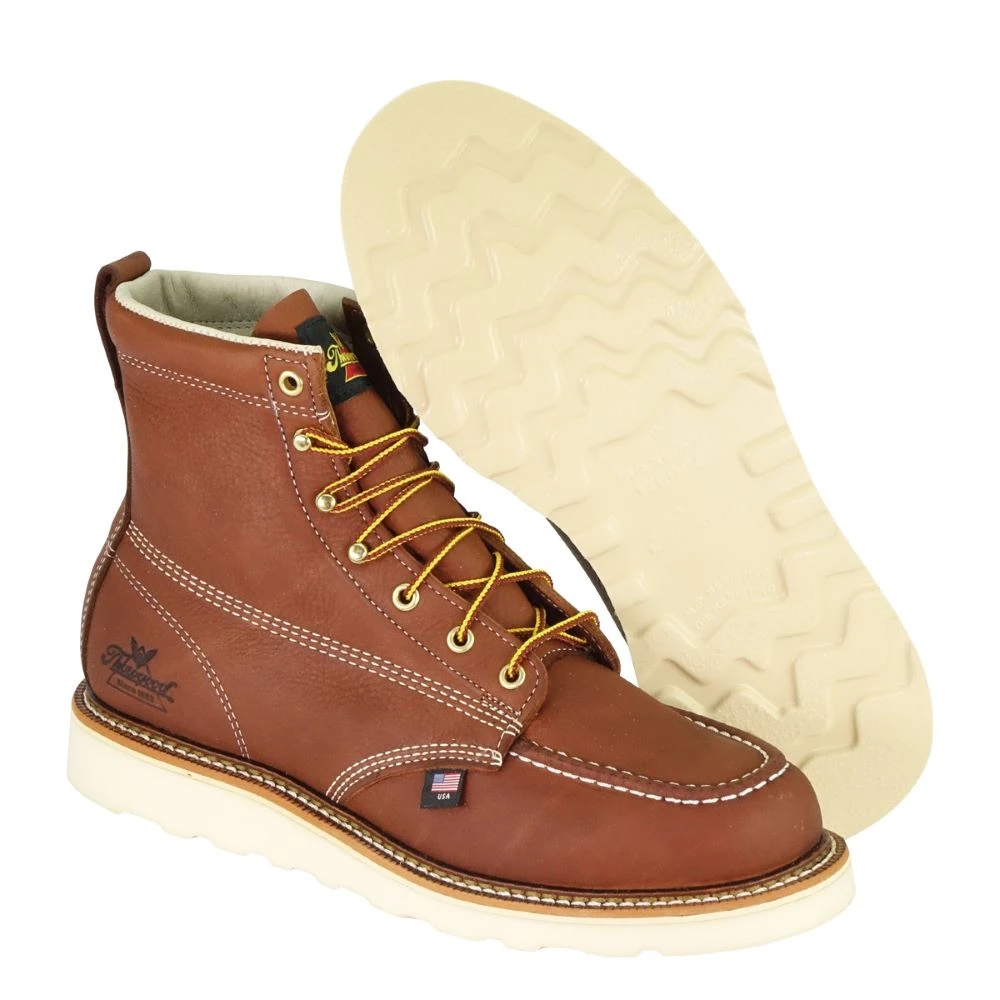 'Thorogood' Men's 6" American Heritage MAXWear Wedge™ Soft Toe - Tobacco 2 'Thorogood' Men's 6" American Heritage MAXWear Wedge™ Soft Toe - Tobacco - Image 2