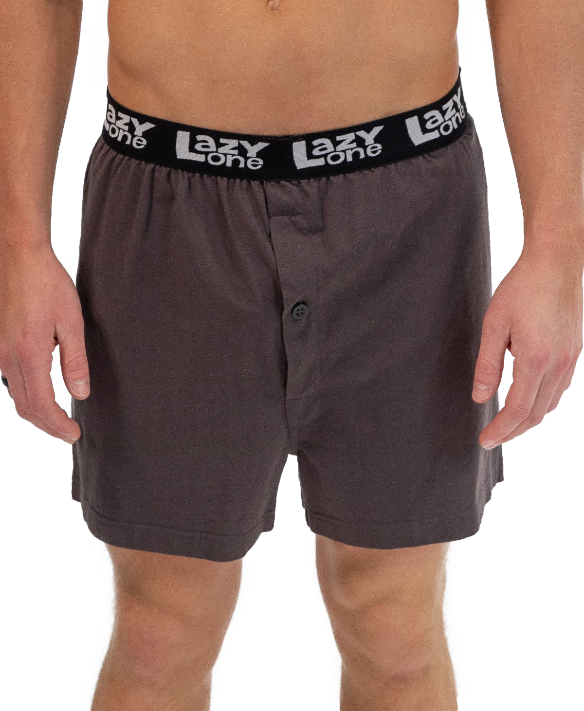 'Lazy One' Men's Pinch Me Boxer - Grey 2 'Lazy One' Men's Pinch Me Boxer - Grey - Image 2