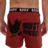 'Lazy One' Men's Butt Nugget Boxer - Brick Red