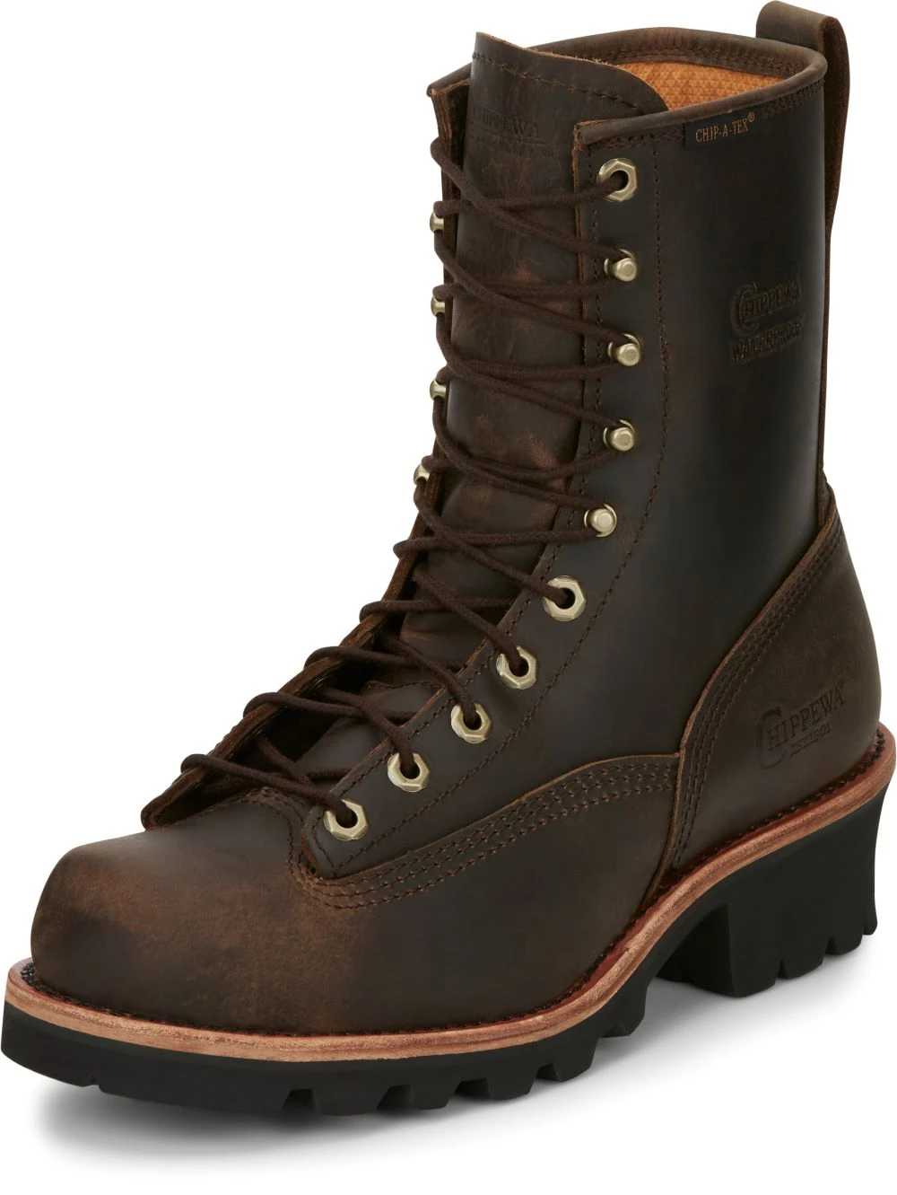 'Chippewa' Men's 8" Paladin Bay Apache WP Soft Toe - Brown 7 'Chippewa' Men's 8" Paladin Bay Apache WP Soft Toe - Brown - Image 7