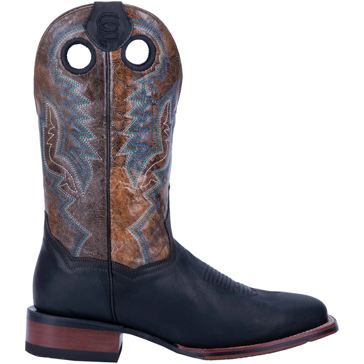 'Dan Post' Men's 11" Deuce Western Wide Square Toe - Black / Brown 1 'Dan Post' Men's 11" Deuce Western Wide Square Toe - Black / Brown