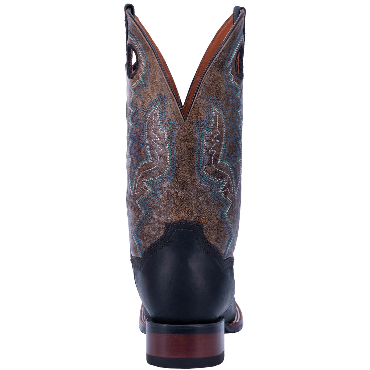 'Dan Post' Men's 11" Deuce Western Wide Square Toe - Black / Brown 6 'Dan Post' Men's 11" Deuce Western Wide Square Toe - Black / Brown - Image 6