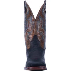 'Dan Post' Men's 11" Deuce Western Wide Square Toe - Black / Brown 11 'Dan Post' Men's 11" Deuce Western Wide Square Toe - Black / Brown -Outland Style Shop DP4558 5 1024x1024@2x