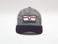 'Kimes Ranch' Men's Extra Crunchy Trucker Cap - Grey Heather