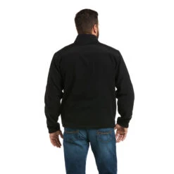 'Ariat' Men's Basis 2.0 1/4 Zip - Black -Outland Style Shop F21 MNS WEST 10037718 back 1024x1024@2x
