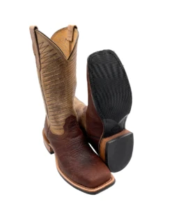 Fenoglio Boots Men's Bison Square Toe - Brown / Tan 8 Fenoglio Boots Men's Bison Square Toe - Brown / Tan -Outland Style Shop FB001012126 1024x1024@2x