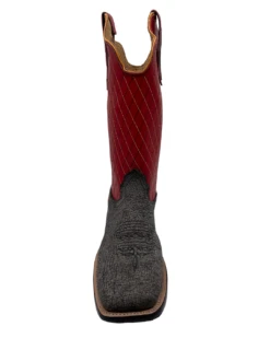 'Fenoglio' Men's 13" Cape Buffalo Western Square Toe - Grey / Red -Outland Style Shop FB342426283 1024x1024@2x