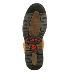 'Rocky' Men's 10" Original Ride Branson Roper WP Round Toe - Aztec Crazy Horse -Outland Style Shop FQ0002733 outsole 1024x1024@2x