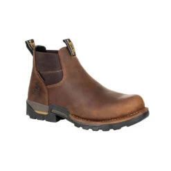 'Georgia Boot' Men's 4" Eagle One EH WP Chelsea Soft Toe - Brown -Outland Style Shop GB00315 1024x1024@2x