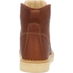 'Georgia Boot' Men's 6" Wedge Moc Toe EH Soft Toe - Brown -Outland Style Shop GB00356 back 1024x1024@2x