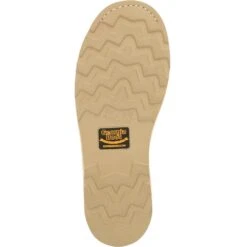 'Georgia Boot' Men's 6" Wedge Moc Toe EH Soft Toe - Brown -Outland Style Shop GB00356 outsole 1024x1024@2x