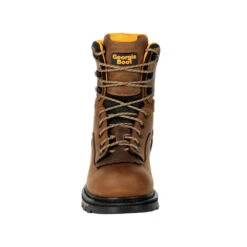'Georgia Boot' Men's 8" Carbo-Tec LTX EH WP Comp Toe - Brown / Black 10 'Georgia Boot' Men's 8" Carbo-Tec LTX EH WP Comp Toe - Brown / Black -Outland Style Shop GB00477 front 1024x1024@2x
