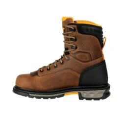 'Georgia Boot' Men's 8" Carbo-Tec LTX EH WP Comp Toe - Brown / Black 13 'Georgia Boot' Men's 8" Carbo-Tec LTX EH WP Comp Toe - Brown / Black -Outland Style Shop GB00477 instep profile 1024x1024@2x
