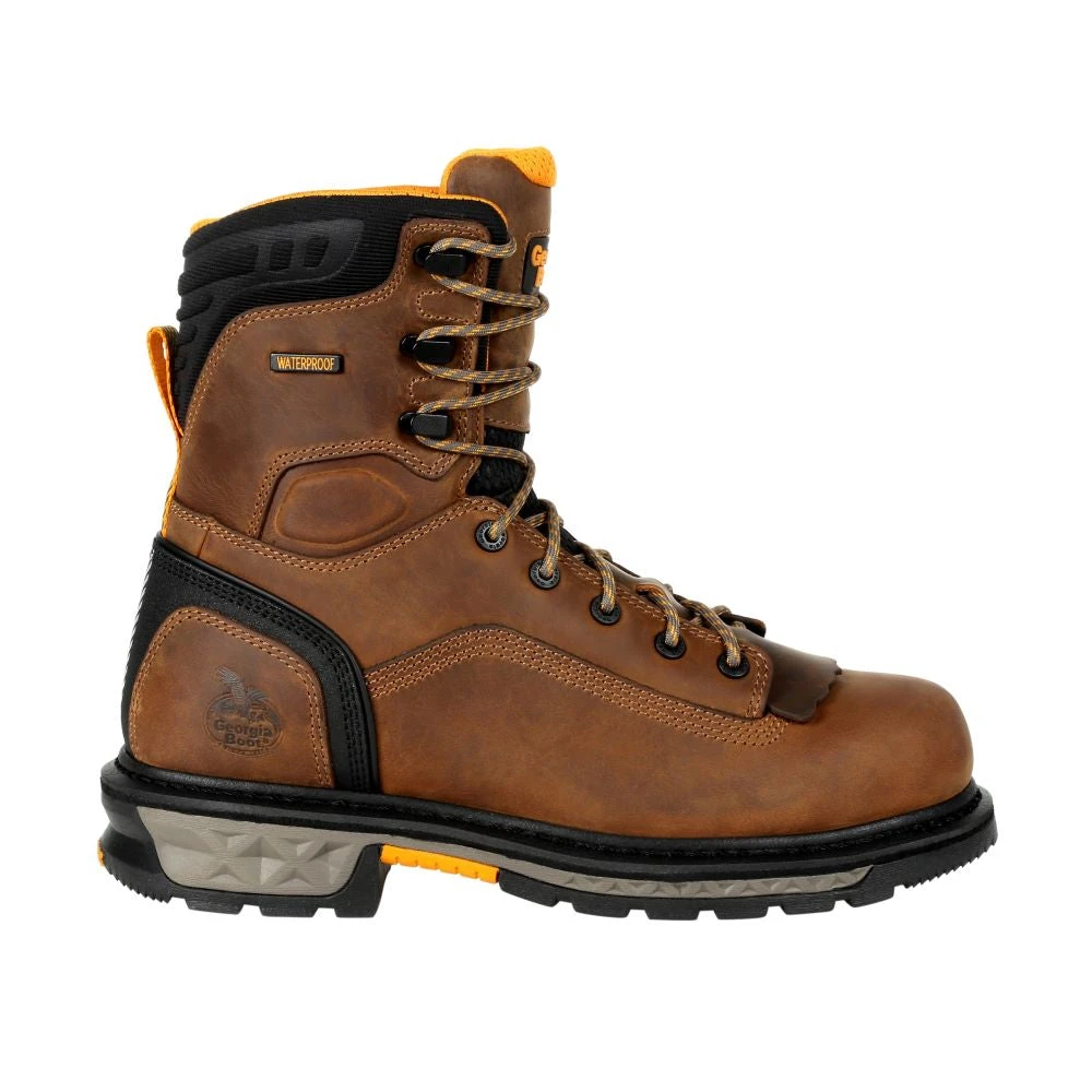 'Georgia Boot' Men's 8" Carbo-Tec LTX EH WP Comp Toe - Brown / Black 1 'Georgia Boot' Men's 8" Carbo-Tec LTX EH WP Comp Toe - Brown / Black