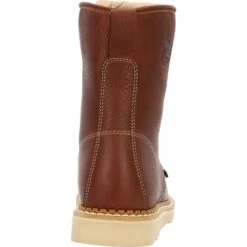 'Georgia Boot' Men's 8" Wedge Moc Toe EH Soft Toe - Brown -Outland Style Shop GB00480 back 1024x1024@2x