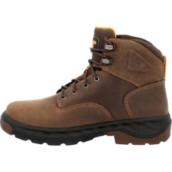 'Georgia Boot' Men's 6" Over Time EH WP Soft Toe - Brown -Outland Style Shop GB00521 instep profile 1024x1024@2x