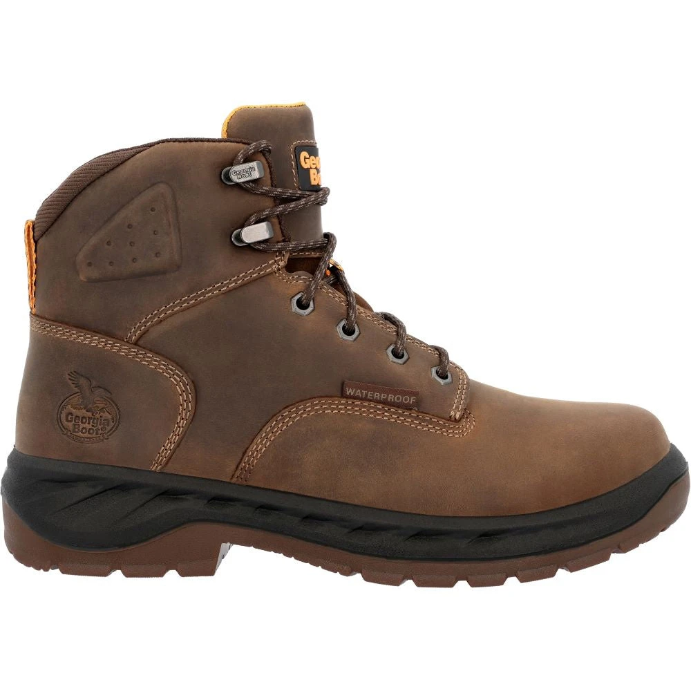 'Georgia Boot' Men's 6" Over Time EH WP Alloy Toe - Brown 1 'Georgia Boot' Men's 6" Over Time EH WP Alloy Toe - Brown