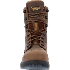'Georgia Boot' Men's 8" FLXpoint Ultra EH WP Comp Toe - Brown -Outland Style Shop GB00554 front 1024x1024@2x