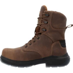 'Georgia Boot' Men's 8" FLXpoint Ultra EH WP Comp Toe - Brown -Outland Style Shop GB00554 instep profile 1024x1024@2x
