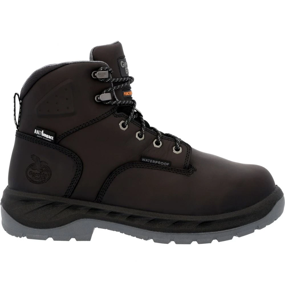 'Georgia Boot' Men's 6" OT Int. MetGuard EH WP Alloy Toe - Black 1 'Georgia Boot' Men's 6" OT Int. MetGuard EH WP Alloy Toe - Black
